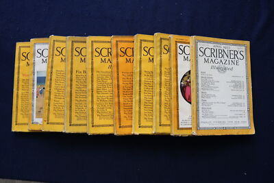 1923-1925 SCRIBNER'S MAGAZINE - LOT OF 10 - O 3487
