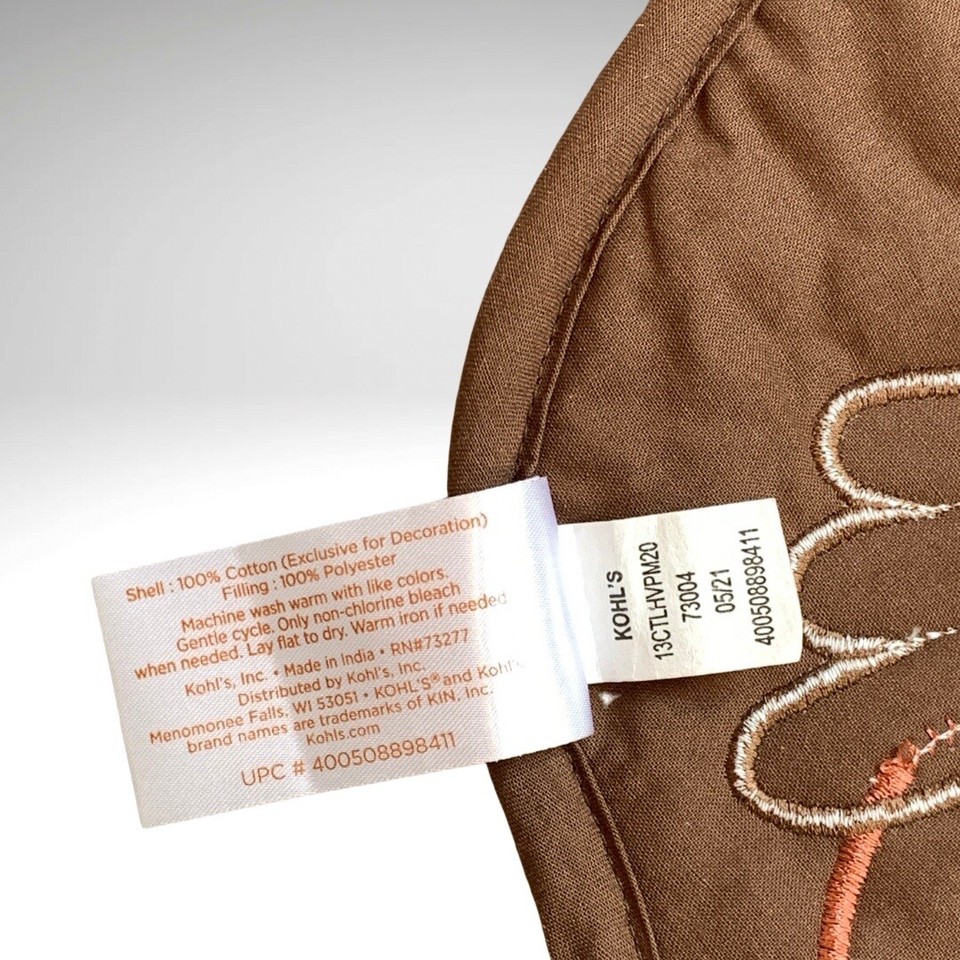 Kohls Patchwork Turkey Quilted Placemats Celebrate Fall Together Collection 3pc eBay