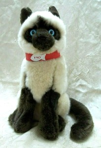 peluche gato siames