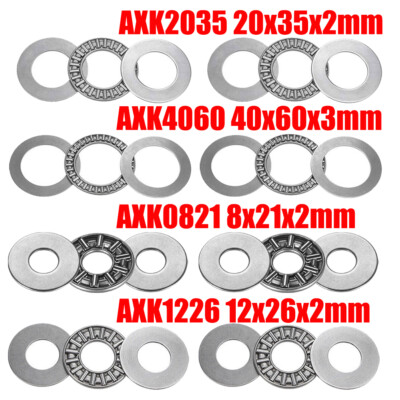 QUARKZMAN 6er Set AXK1226 Axial-Nadellager Mit Unterlegscheiben – 12x26x4mm, P5 (ABEC 5) Chromstahl