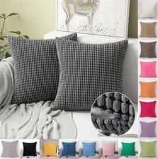 12 14 16 18 20 22 24 26 28in Plush Jumbo Cord Corduroy Cushion Cover Pillow Case