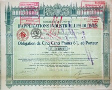 S.A. d'Applications Industrieles du Bois, 1919 