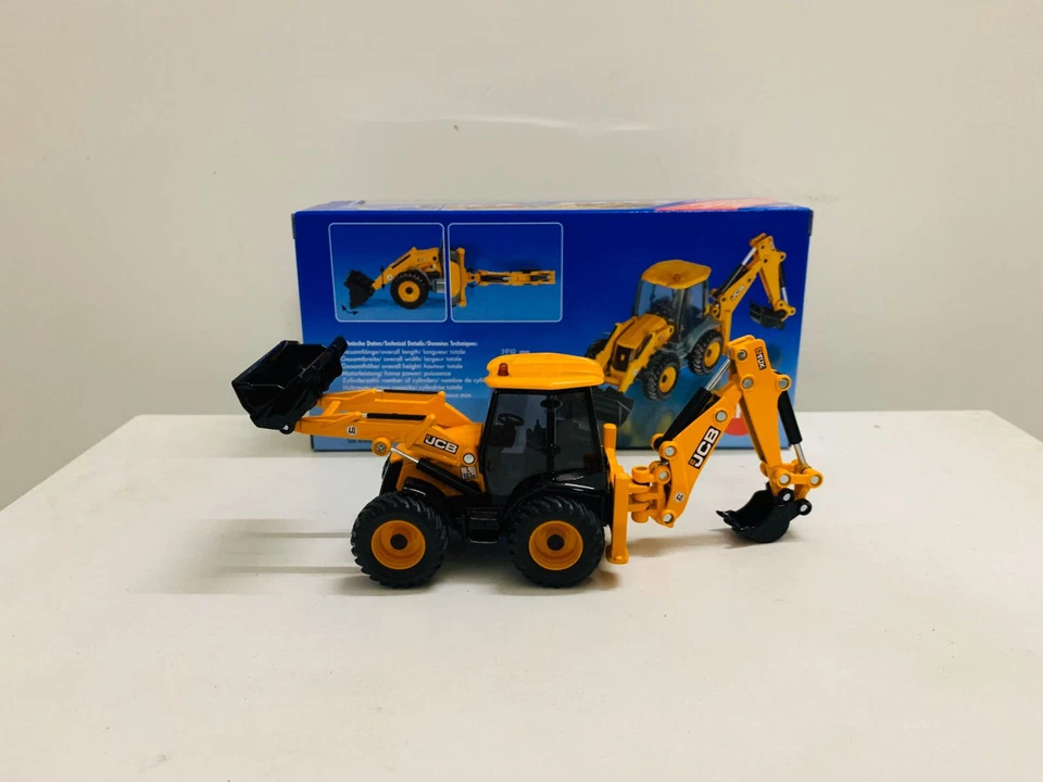 Siku 3558 JCB 4CX Baggerlader Backhoe Loader Pelleteuse 1/50 Metal Model New - Image 4 of 4
