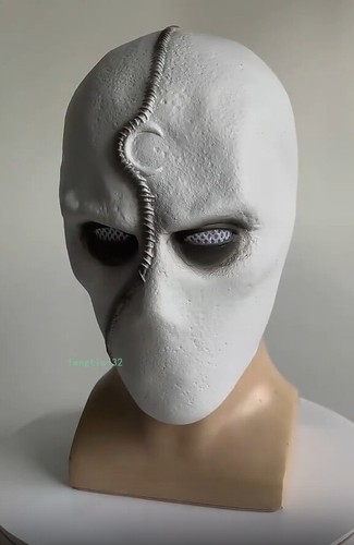 Cosplay Mond Ritter LED Maske Latexhelm Halloween Party Requisiten Geschenk Party Erwachsene - Bild 7 von 9