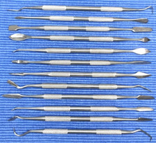 Modellier Werkzeug Modellbau Spachtel Formen Ton Wachs Gips Töpfer Spatel 12-tlg