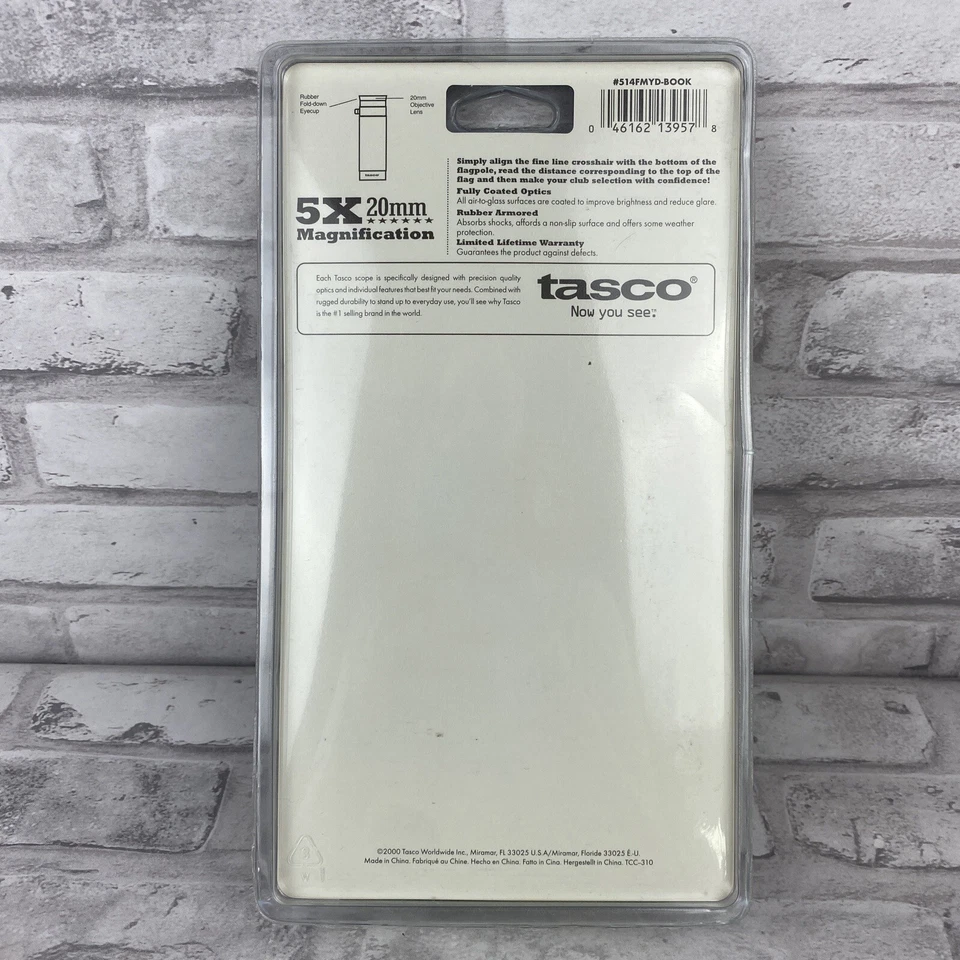 Tasco InFocus Golf Scope 5 X 20mm #514FMY With Golf Rules Book Vintage New - Image 2 of 2