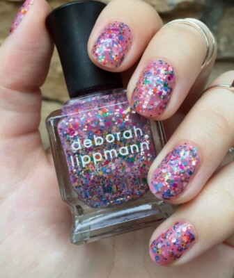 Nagellack Deborah Lippmann candy shop, Pink Glitzer, 15ml. NEU.