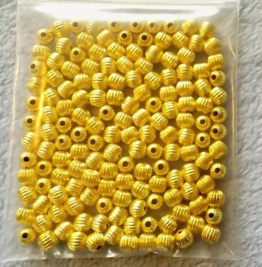 10K Gold Spacer Beads