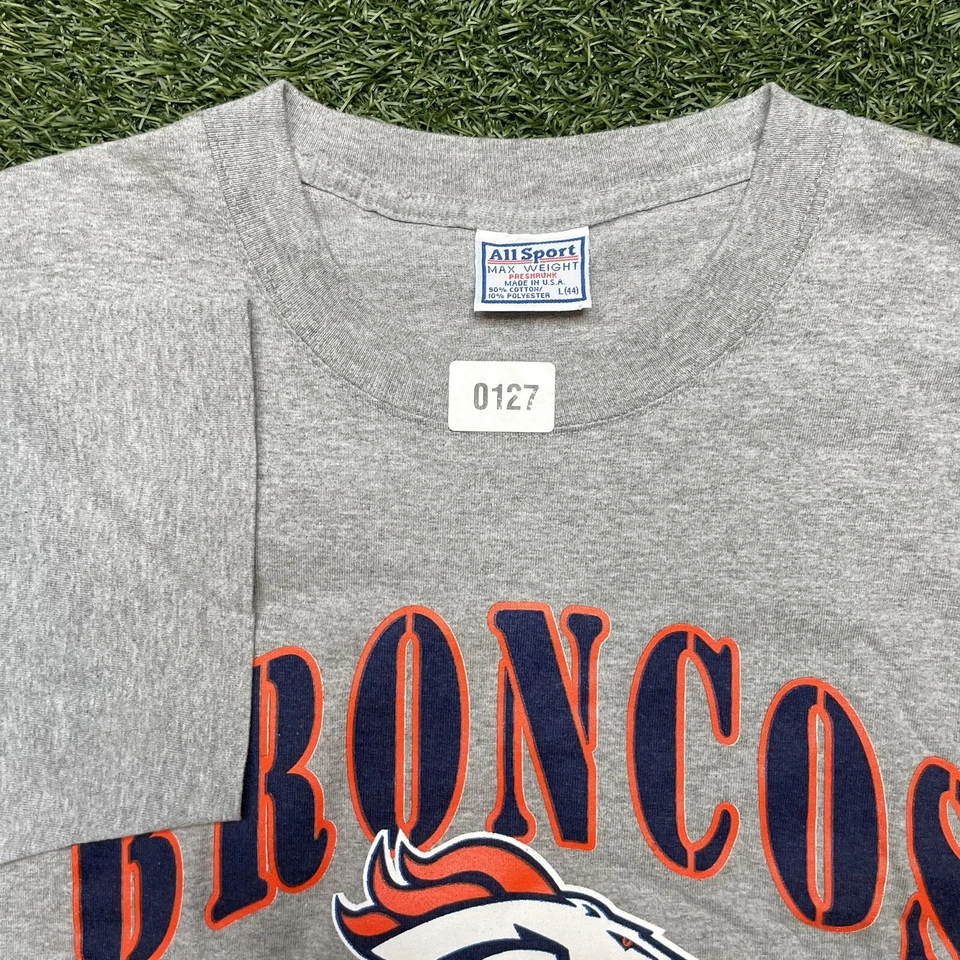 Camiseta Grande De Colección Años 90 Denver Terrell Davis NFL Fútbol Día del Juego Camiseta Foto 4 de 4