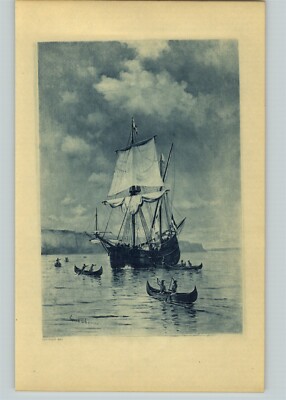 1905 Print American History United States Ship Discovery Of The Hudson 
