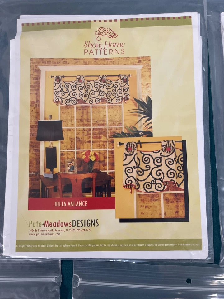 5 Show Home Patterns Erin Valance Julia Melissa Lace Up Dana Window Treatments - Image 3 of 4