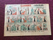 #01  CLARENCE by Weare Holbook Sunday Half Page Comic Strip May 8, 1938