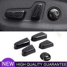 Car Seat Adjustment Handle Cover Trim For Hyundai Tucson 2015-2021 Carbon Fiber