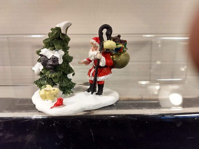 Holiday Times Santa's Friend /Add it to your Village Accessories 3 in Tall NIB 