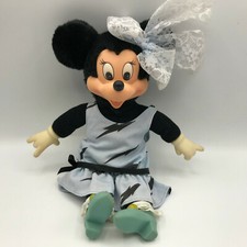 Vintage Applause Disney Totally Minnie Mouse Doll Figure Formal Dress 1980s Toy