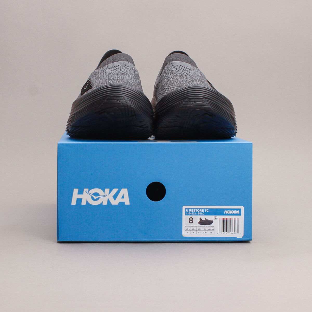 Hoka One One Restore TC Black Rare Comfort New Men Shoes Slip On 1134532-BBLC