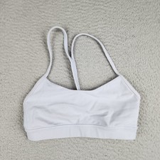 Lululemon Bra Womens 4 Gray Flow Y Nulu Active Running Yoga Sports