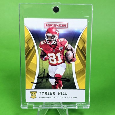 Tyreek Hill ROOKIE Autographed Signed Chiefs Silver Select Card w/ Case - Mint