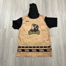 Grand Rapids Griffins Camo Hooded Shirt Men's Extra Large AHL Hockey Pullover