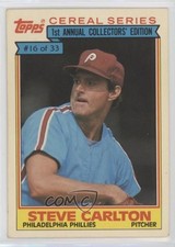 1984 Topps Cereal Series Food Issue Steve Carlton #16 HOF 0b5