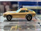 Hot Wheels Redline Era "79" Gold Chrome Z Whiz Restored B/W