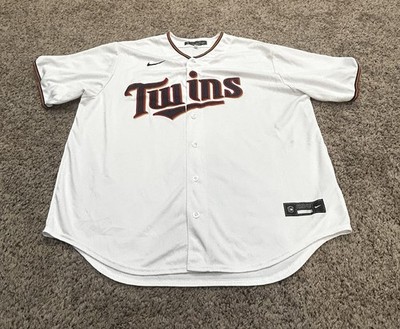  Minnesota Twins White Nike MLB Baseball Limited Twill Tier Jersey Men 2XL