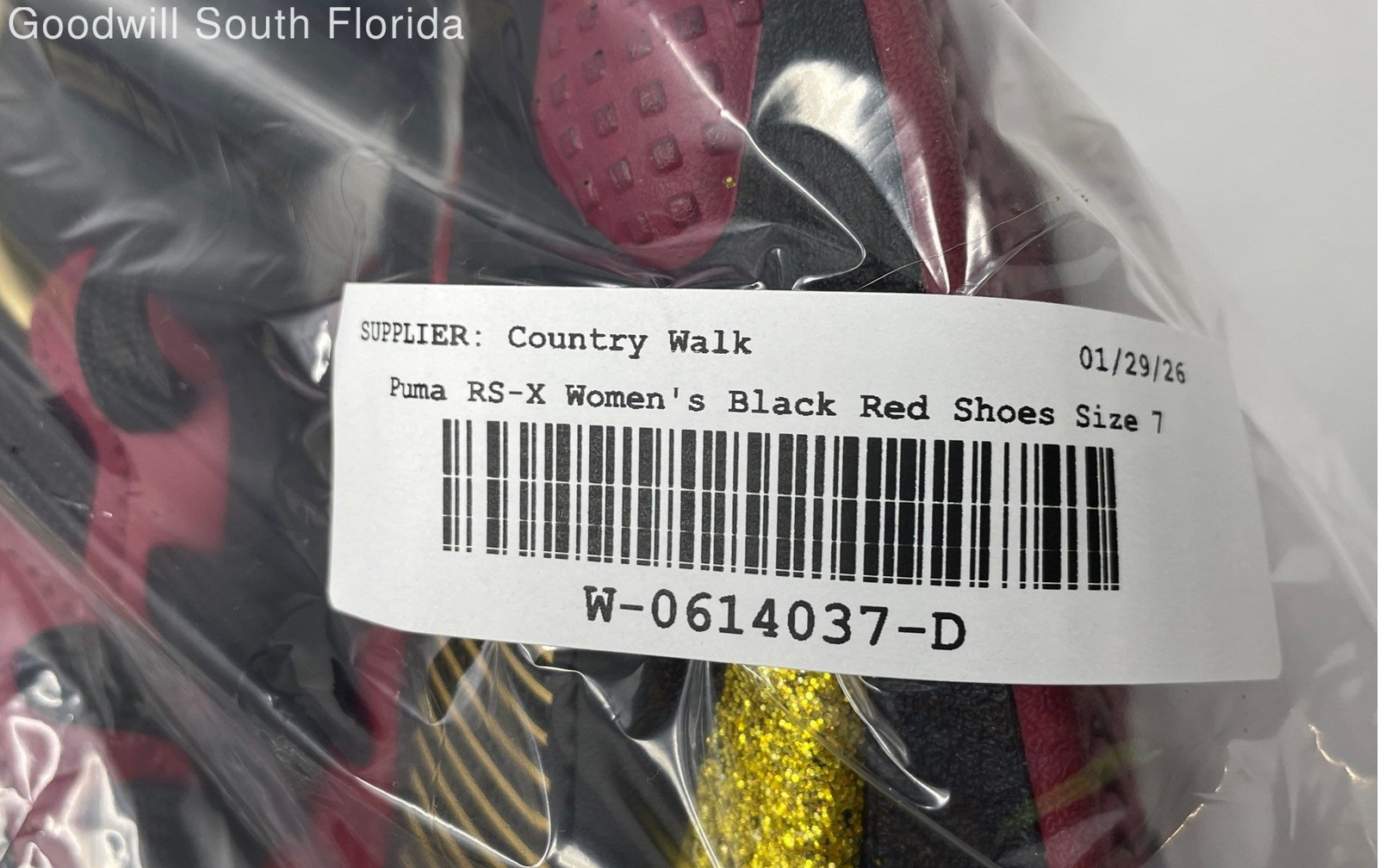 Puma Womens RS-X Glitz 385088-01 Black Red Lace-Up Running Shoes Size 7 thumbnail 8