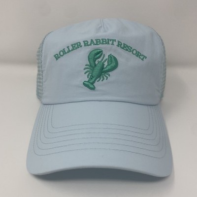 Roller Rabbit x Target Women's Light Aqua Embroidered Lobster Baseball Cap Hat