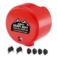 2026 Trailer Hitch Locks, Heavy Duty Trailer Coupler Lock red