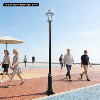 Traditional Floorstanding Outdoor Light Post, Outdoor Light Post With Cap Base