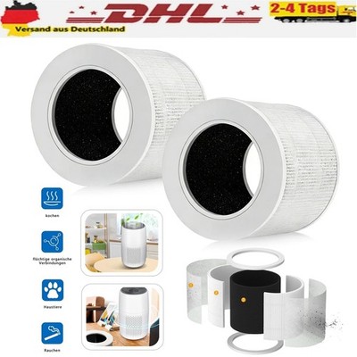 2er Pack Luftreiniger Ersatzfilter für LEVOIT Core Mini-RF, True HEPA 3-in-1 DHL