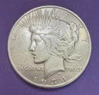1934-S Peace Dollar $1 Minted in San Francisco, VF - Very Fine