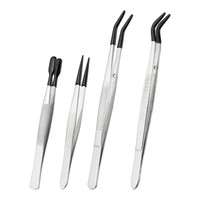 Handwerks-Pinzetten Mit Gummispitzen, 4 StüCk Pvc-Beschichtete Pinzetten-Set #2