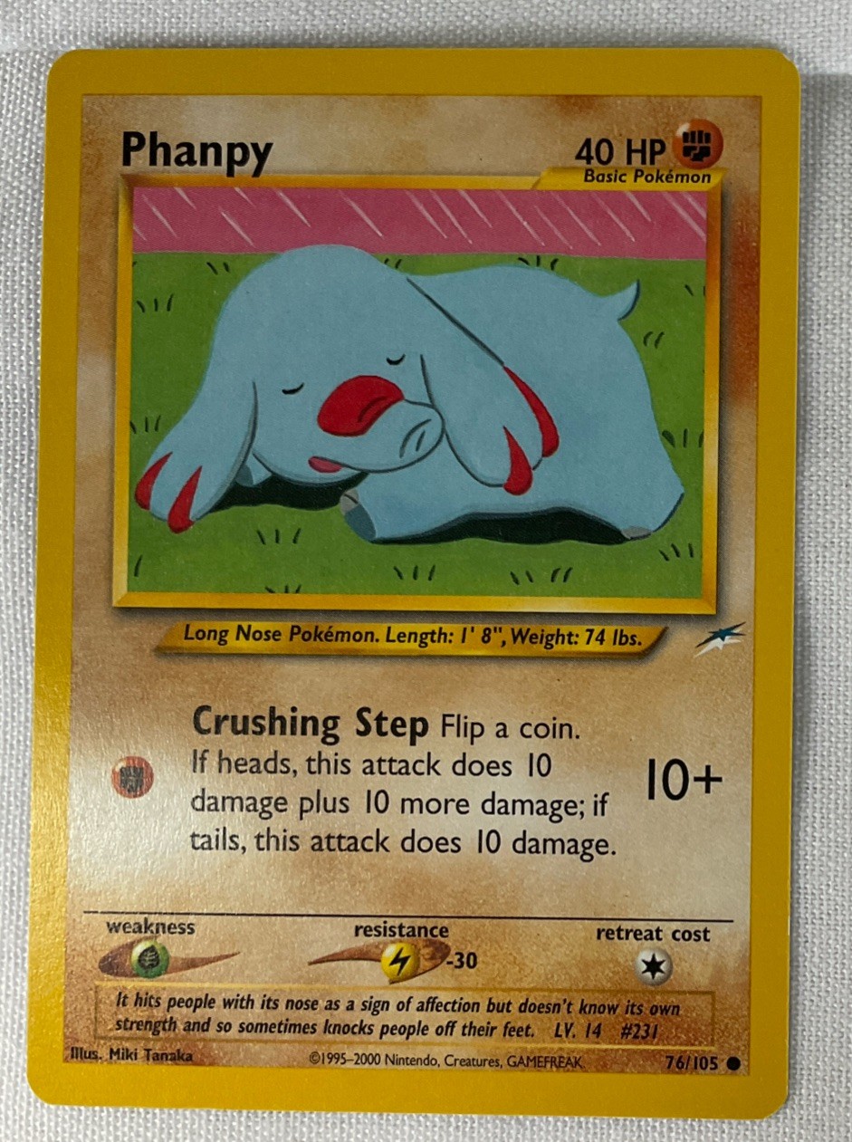 Phanpy 76/105 Neo Destiny 1st Edition Near Mint Condition