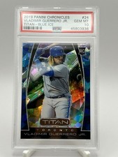 2019 Panini Chronicles - Titan Vladimir Guerrero Jr. #24 Blue Ice Prizm /99 (RC)