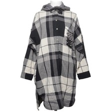 Zara Basic Collection, Jacke, Damen, Größe: L, Grau/Schwarz/Weiß, Glencheck #oCb