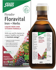 Floravital Liquid Iron  Vitamin Formula - Liquid Iron Supplement with C  B Vit