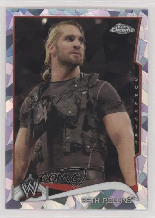 2014 Topps Chrome WWE Atomic Refractor Seth Rollins #46 0e5c