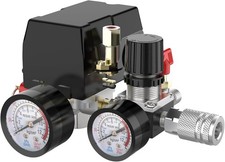 Air Compressor Pressure Switch Control 4-port 90-120PSI with Control Valve