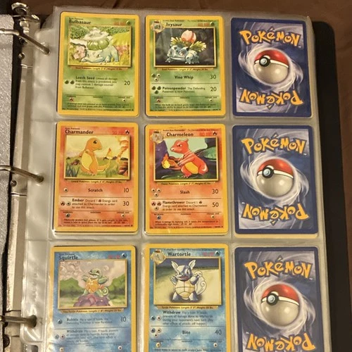 Pokémon TCG Base Set 1st Edition Binder Lot Wizards Vintage Bulbasaur