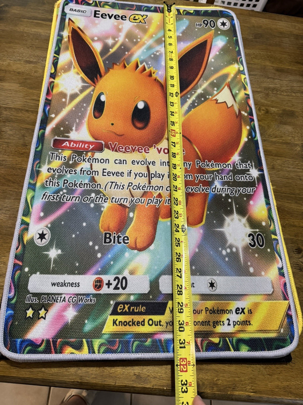 Pokemon eevee rug. 31.5x17.5”