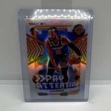 2023 Topps NBA Hoops Jalen Brunson Pay Attention Insert New York Knicks #PA-13
