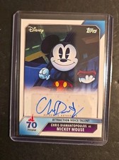 2025 Topps Disneyland 70° Anniversario Topolino Autografo Voce Attore Chris
