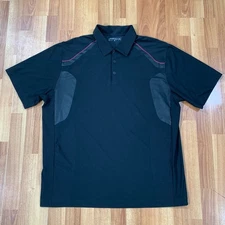 Nike Polo Shirt Mens Extra Large Black Gray Standard Fit Casual Golf