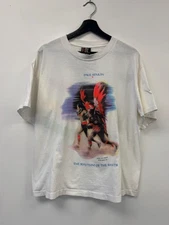 Vintage Paul Simon Shirt Mens Large White Rhythm Of The Saints Album Tour 90s