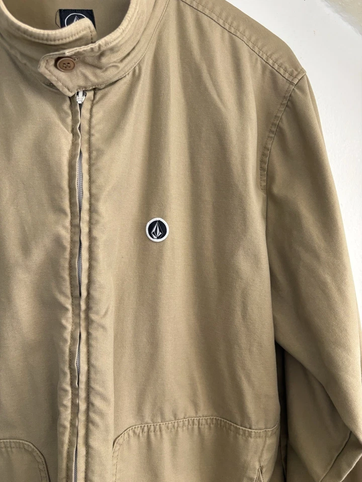 Volcom Stone Corpo Vintage Collection Windbreaker / Bomber Jacket XL Tan / Sand - Image 3 of 4