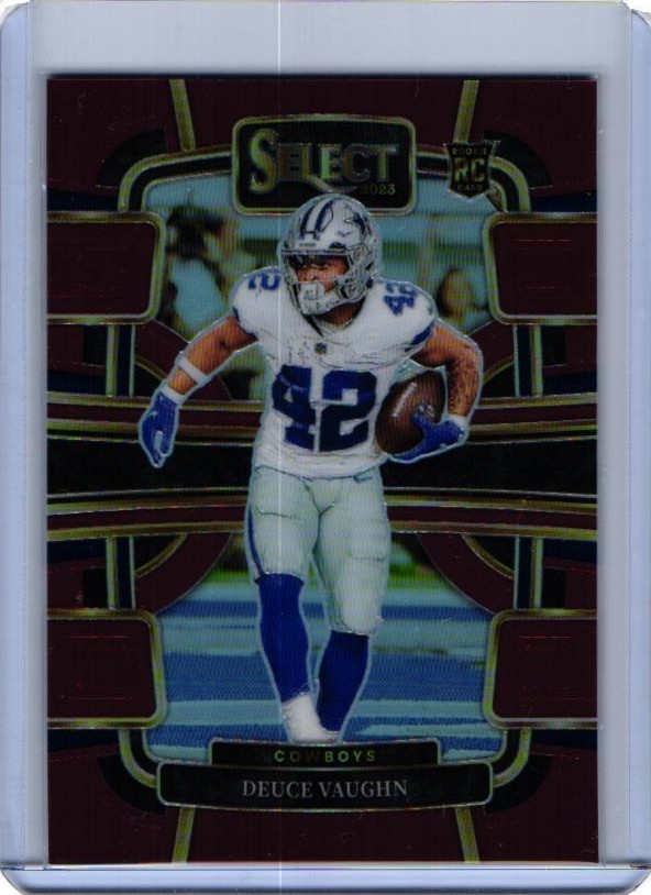 Deuce Vaughn 2023 Select Concourse Maroon Prizm /149 RC Cowboys 28