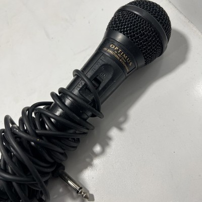 Optimus Unidirectional Dynamic Microphone Mdl. 33-3021 Corded Mic Tested
