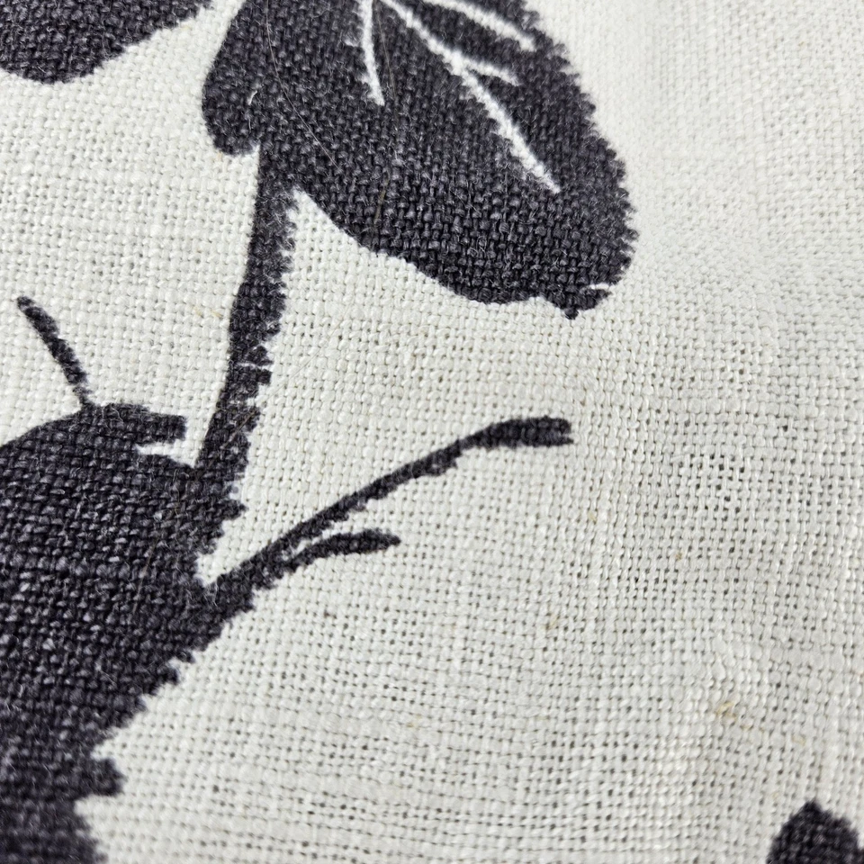 Набор наволочек IKEA SVÄRDKRISSLA 2 20x20 цветочный черный белый застежка на пуговицы - Изображение 3 из 4