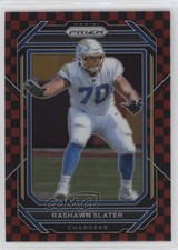 2022 Panini Prizm Black & Red Checker Prizm Rashawn Slater #153 0ba6